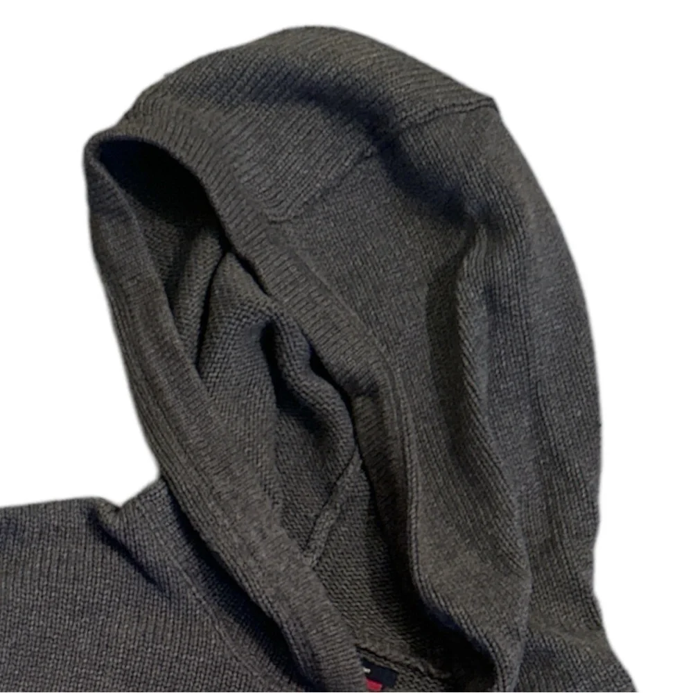 Polo Ralph Lauren Gray Hooded Sweater Men XL Pullover Classic Logo
